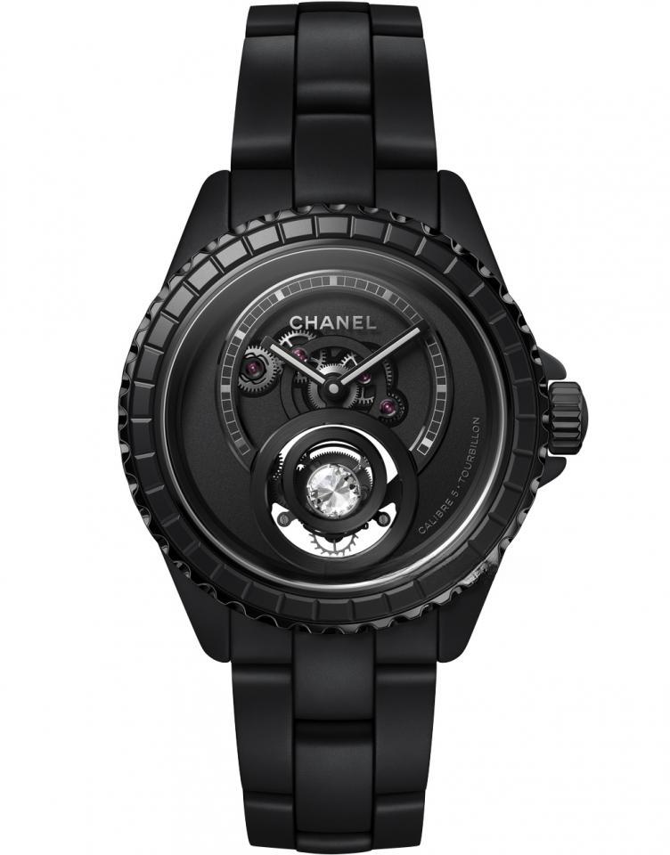 CHANEL （J12 Caliber 5 鑽石陀飛輪腕錶）
