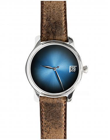 H. MOSER & CIE （勇創者萬年曆電光藍概念腕錶）