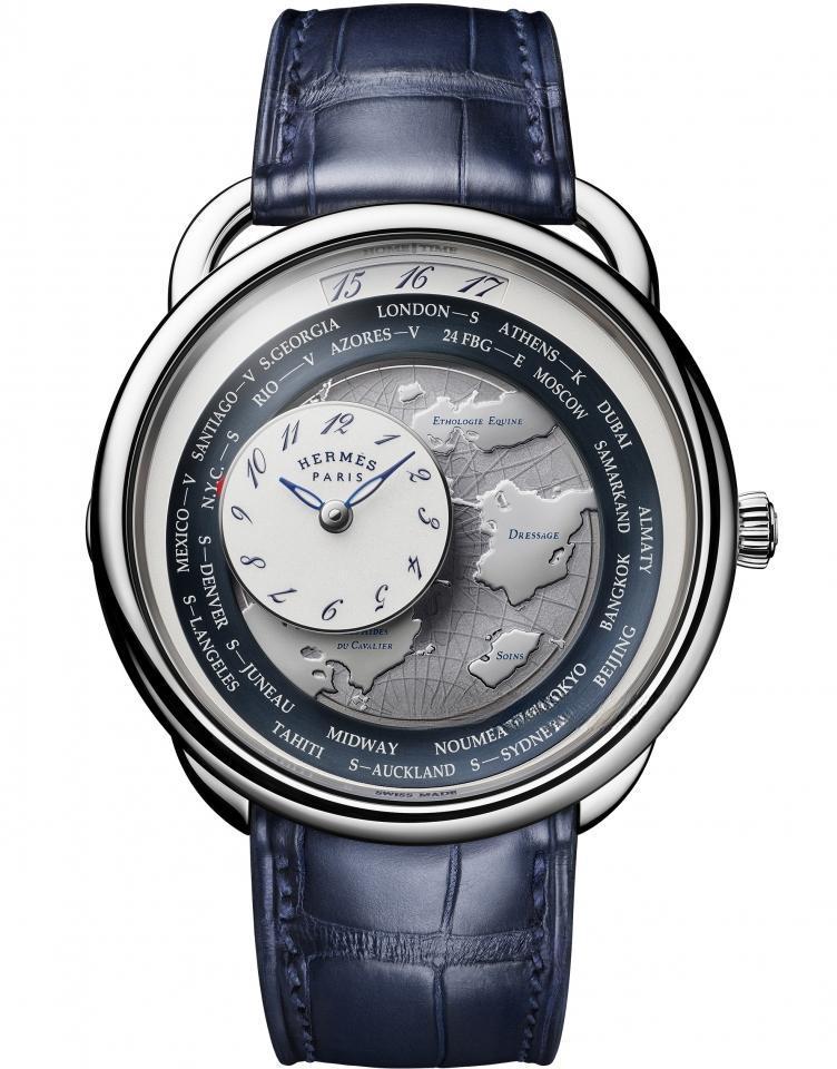 HERMES （Arceau Le temps voyageur Or blanc）