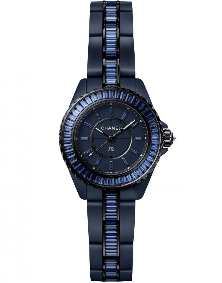 CHANEL （J12 Blue 28毫米藍寶石腕錶）
