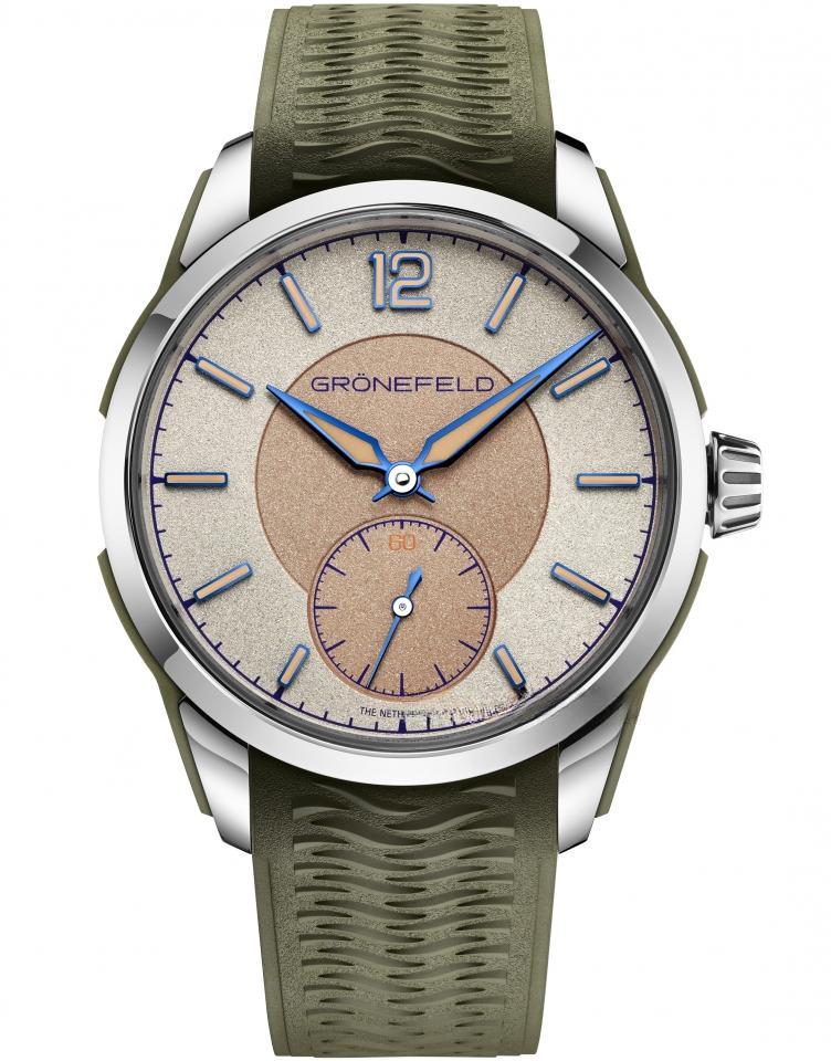 GRÖNEFELD （olive-strap-br-with-br-rubber-clad-inserts）